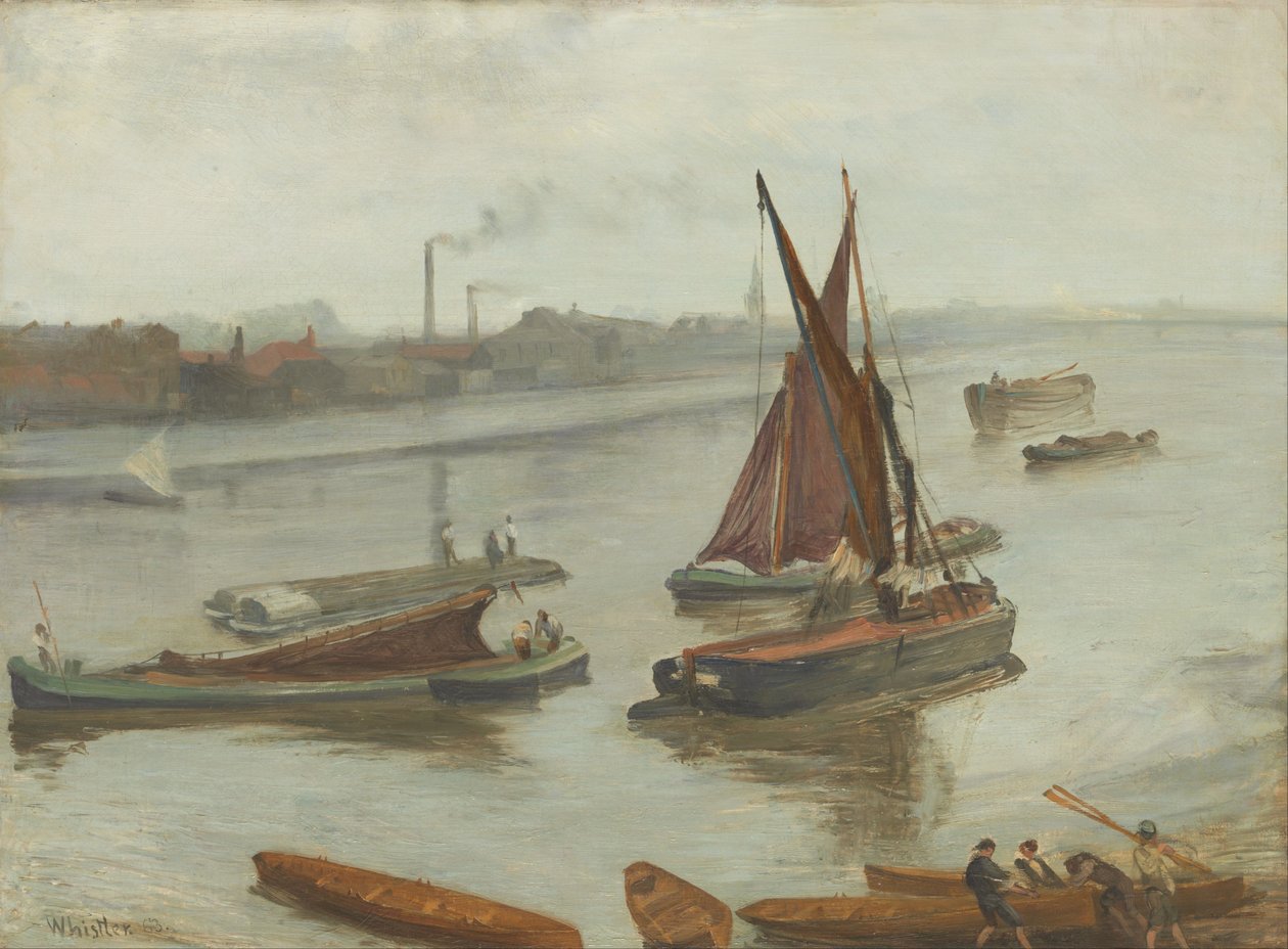 Old Battersea Reach von James Abbott McNeill Whistler