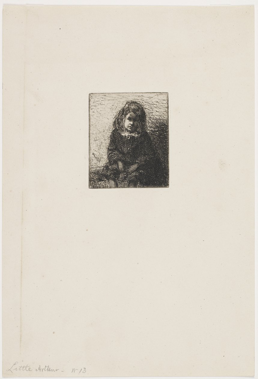 Kleiner Arthur, ca. 1857-58 von James Abbott McNeill Whistler