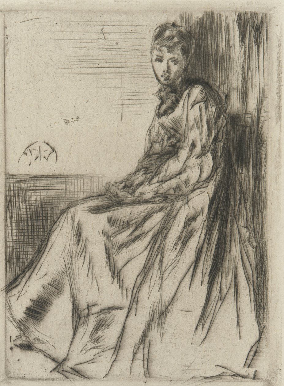 Maude, sitzend, 1873 von James Abbott McNeill Whistler
