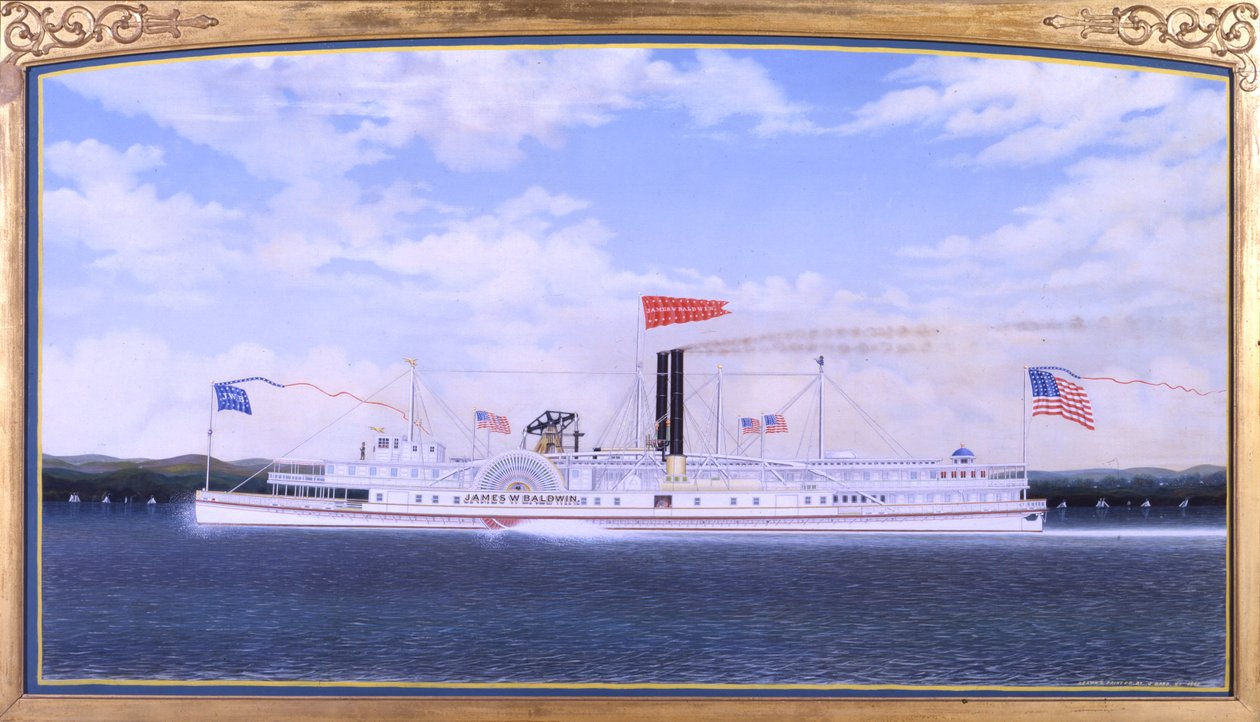 Dampfschiff James W. Baldwin, 1865 von James Bard