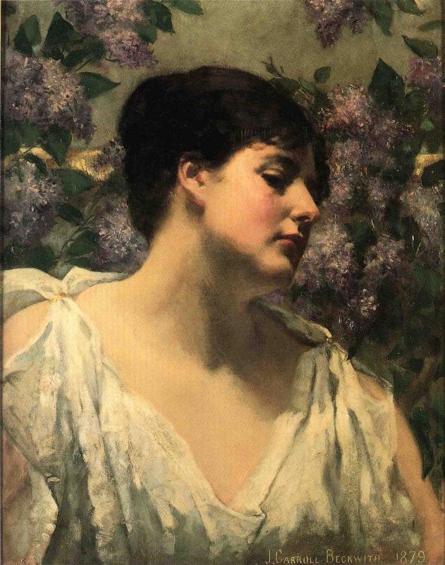 Unter den Fliedern von James Carroll Beckwith