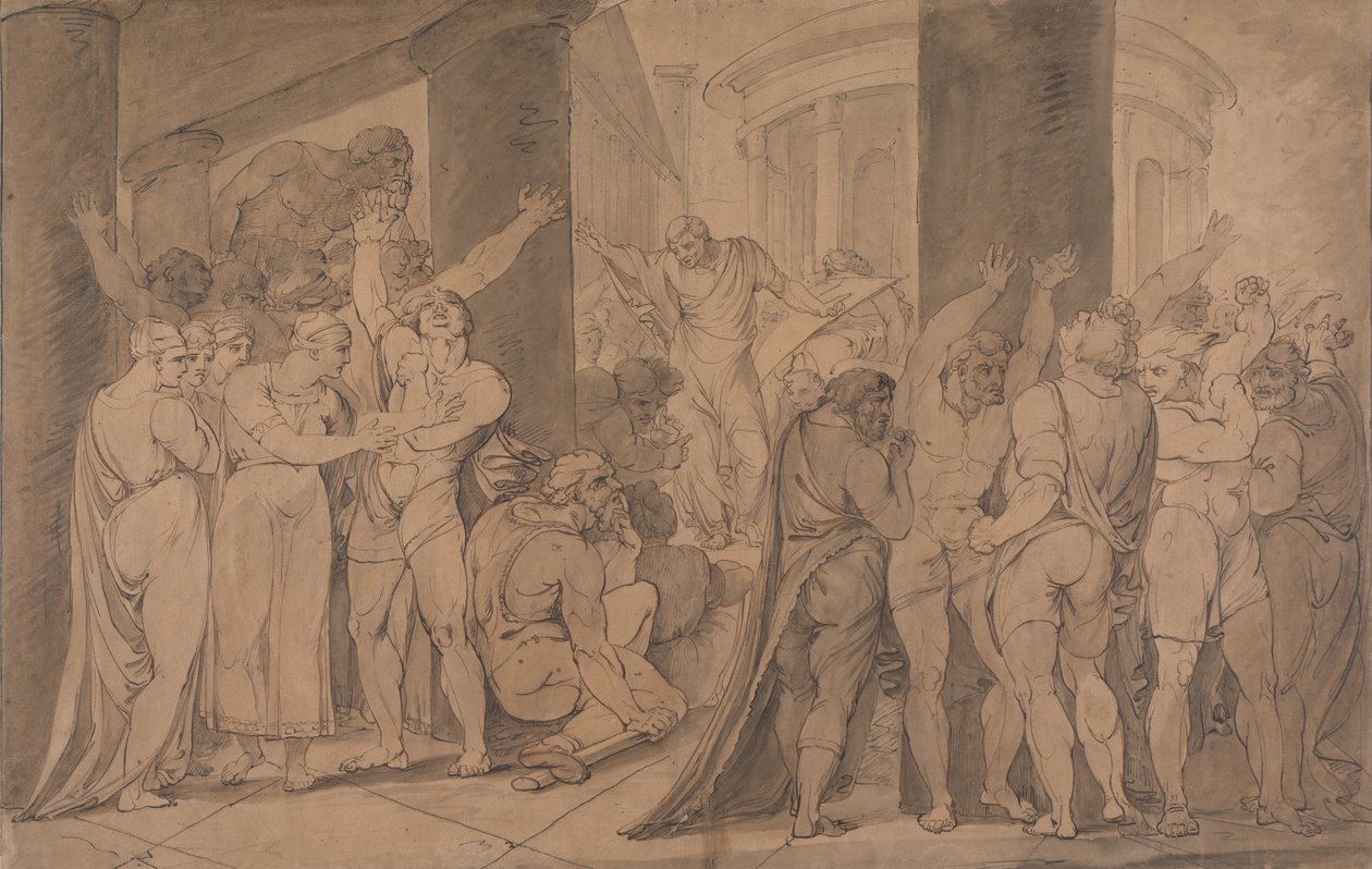 Der Körper der Lucretia den Römern gezeigt von James Jefferys