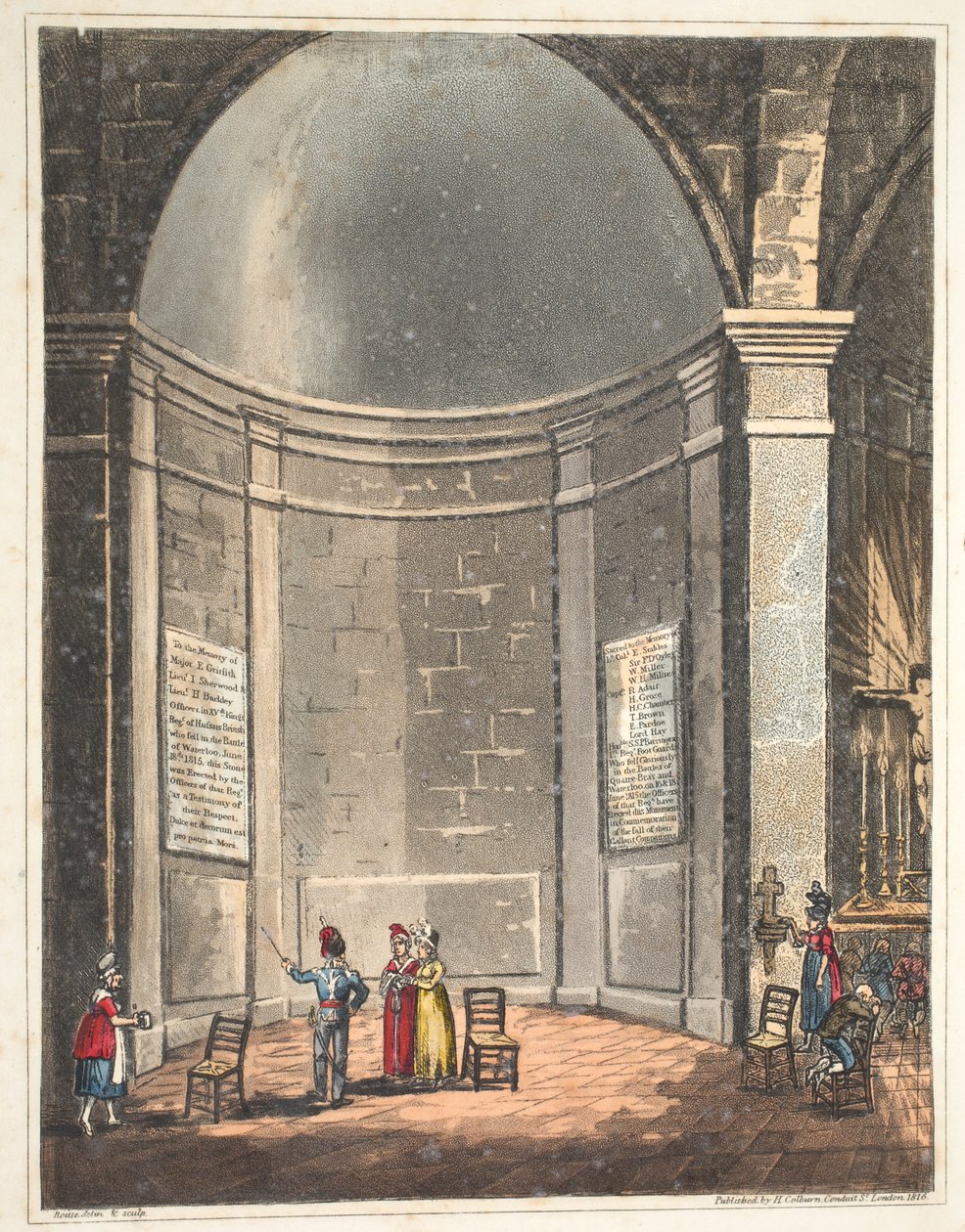 Innenraum der Kapelle von Waterloo von James Rouse