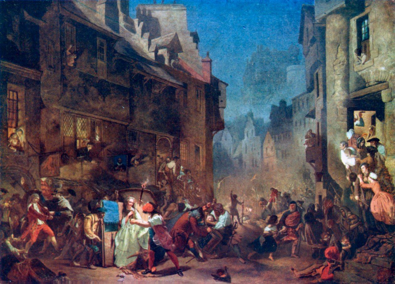 Der Porteous-Mob von James (after) Drummond