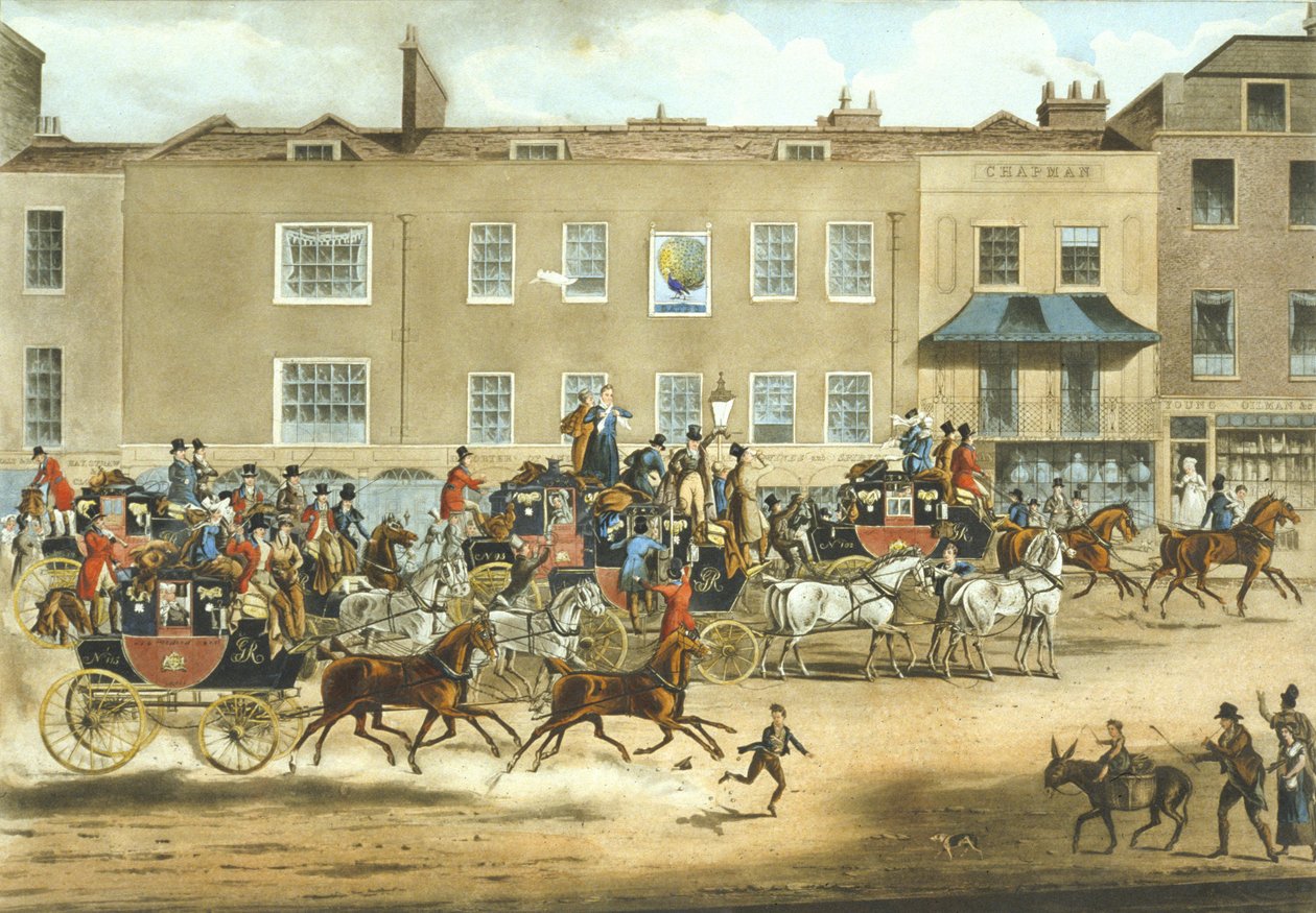 North Country Mails im The Peakcock, Islington von James (after) Pollard