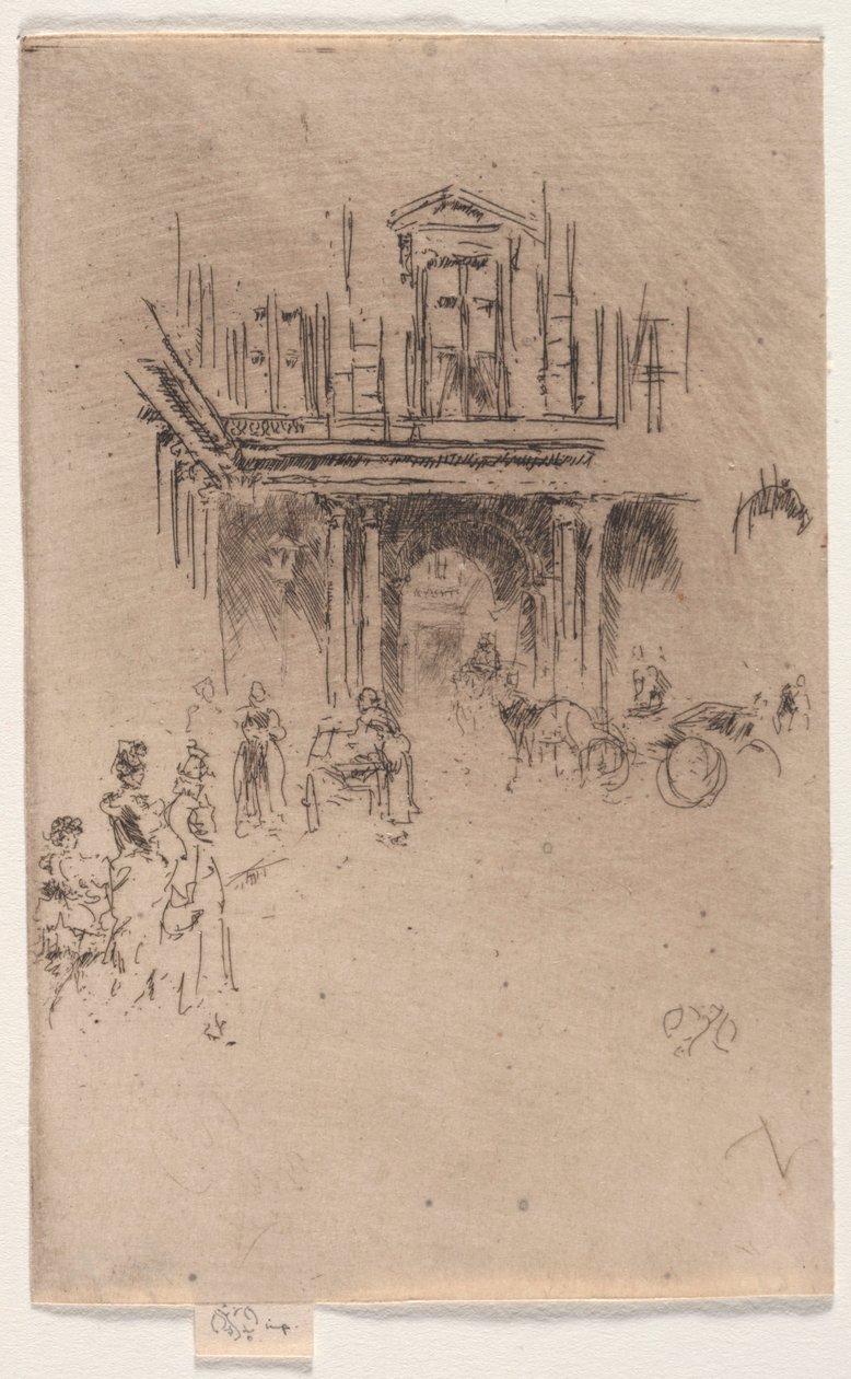 Eine Ecke des Palais Royal von James Abbott McNeill Whistler
