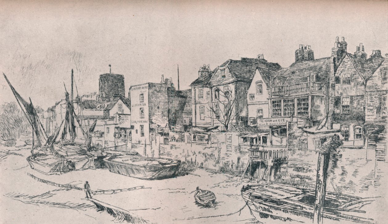 Adam und Eva: Altes Chelsea, 1879 von James Abbott McNeill Whistler