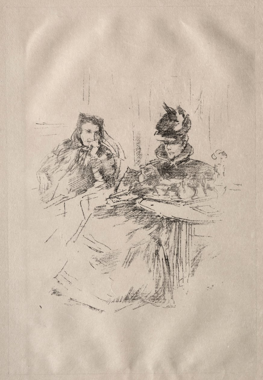 Nachmittagstee, Mrs. Phillips und Mrs. Charles Whibley von James Abbott McNeill Whistler
