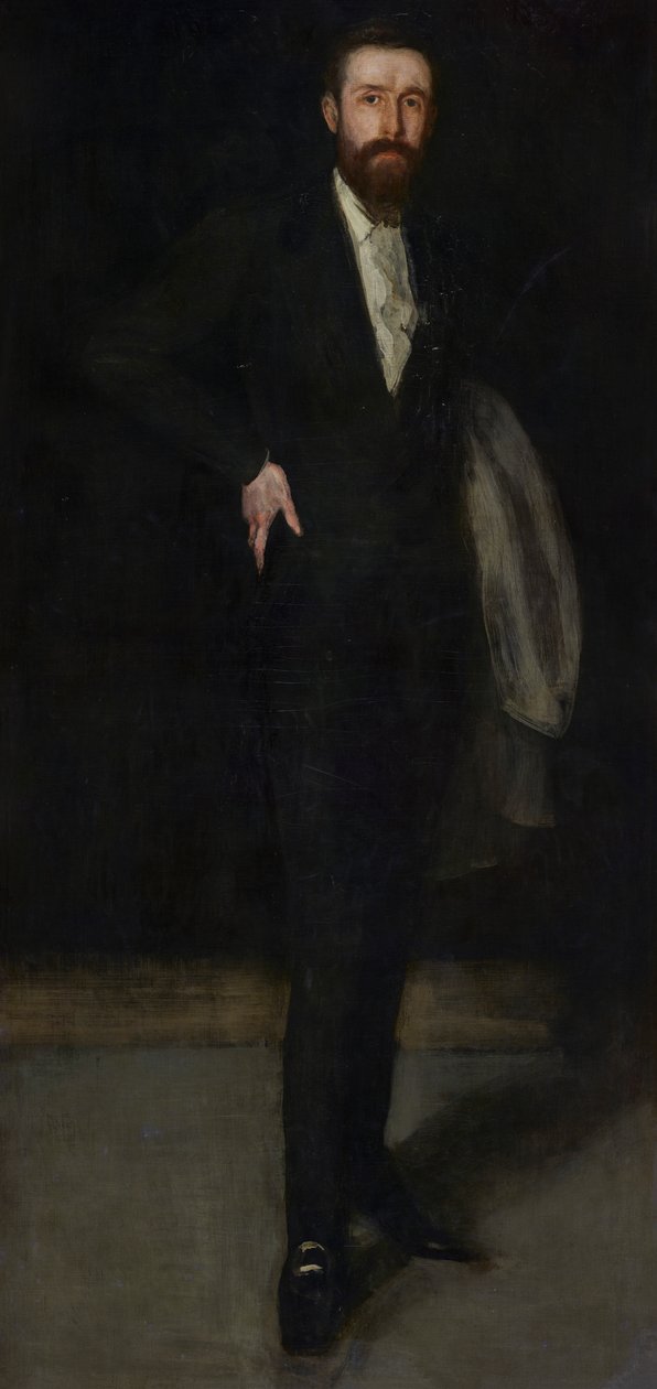 Arrangement in Schwarz: Porträt von F. R. Leyland, 1870-1873 von James Abbott McNeill Whistler