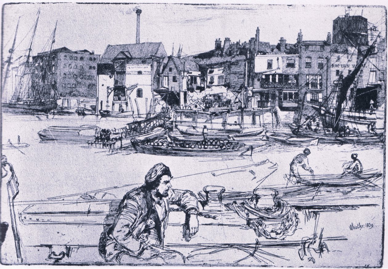 Black Lion Wharf von James Abbott McNeill Whistler