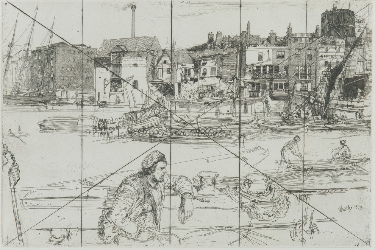 Black Lion Wharf von James Abbott McNeill Whistler