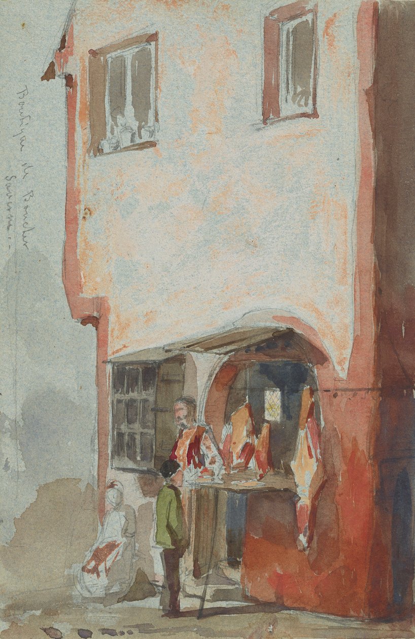 Boutique de BoucherSaverne, 1858 von James Abbott McNeill Whistler
