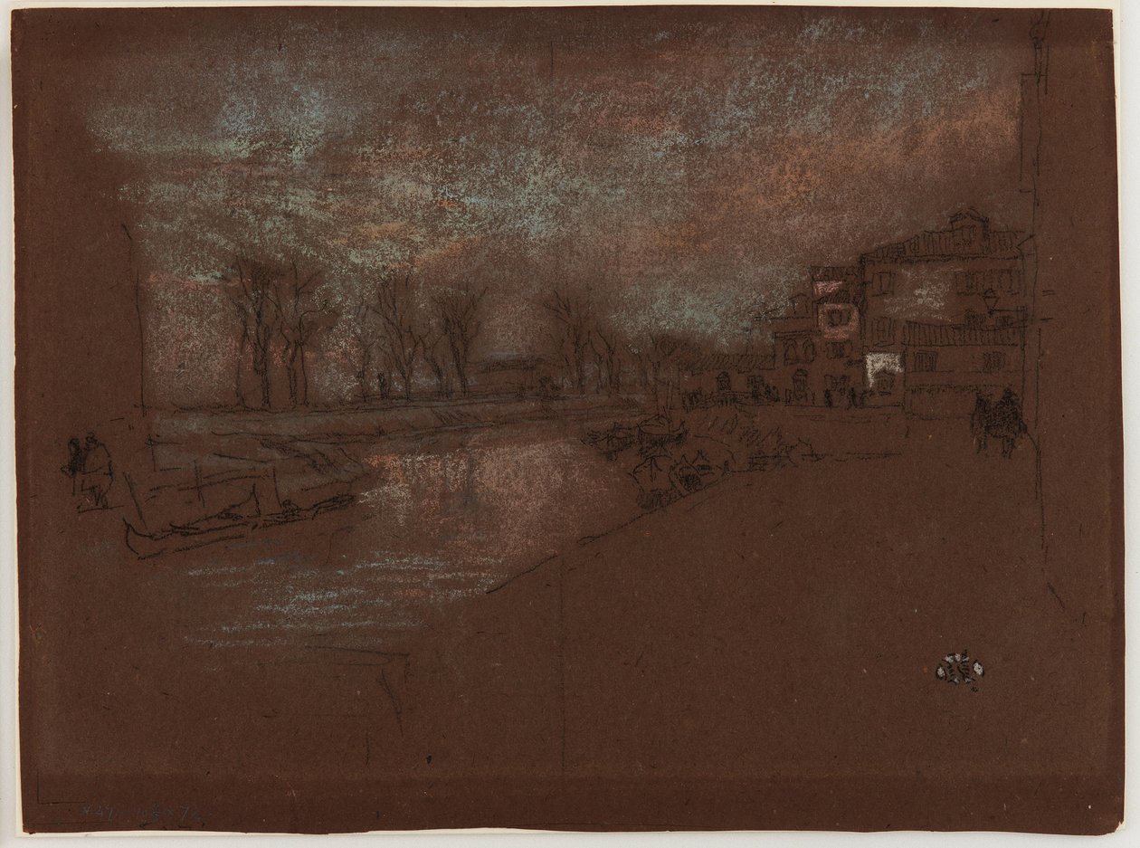 Campo Sta. Marta - Winterabend von James Abbott McNeill Whistler