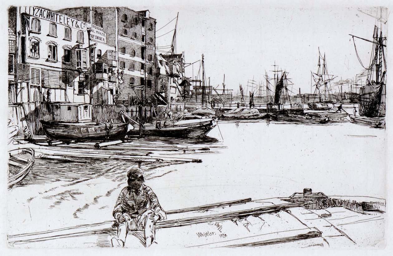 Eagle Wharf (Tyzac, Whitely und Co) von James Abbott McNeill Whistler