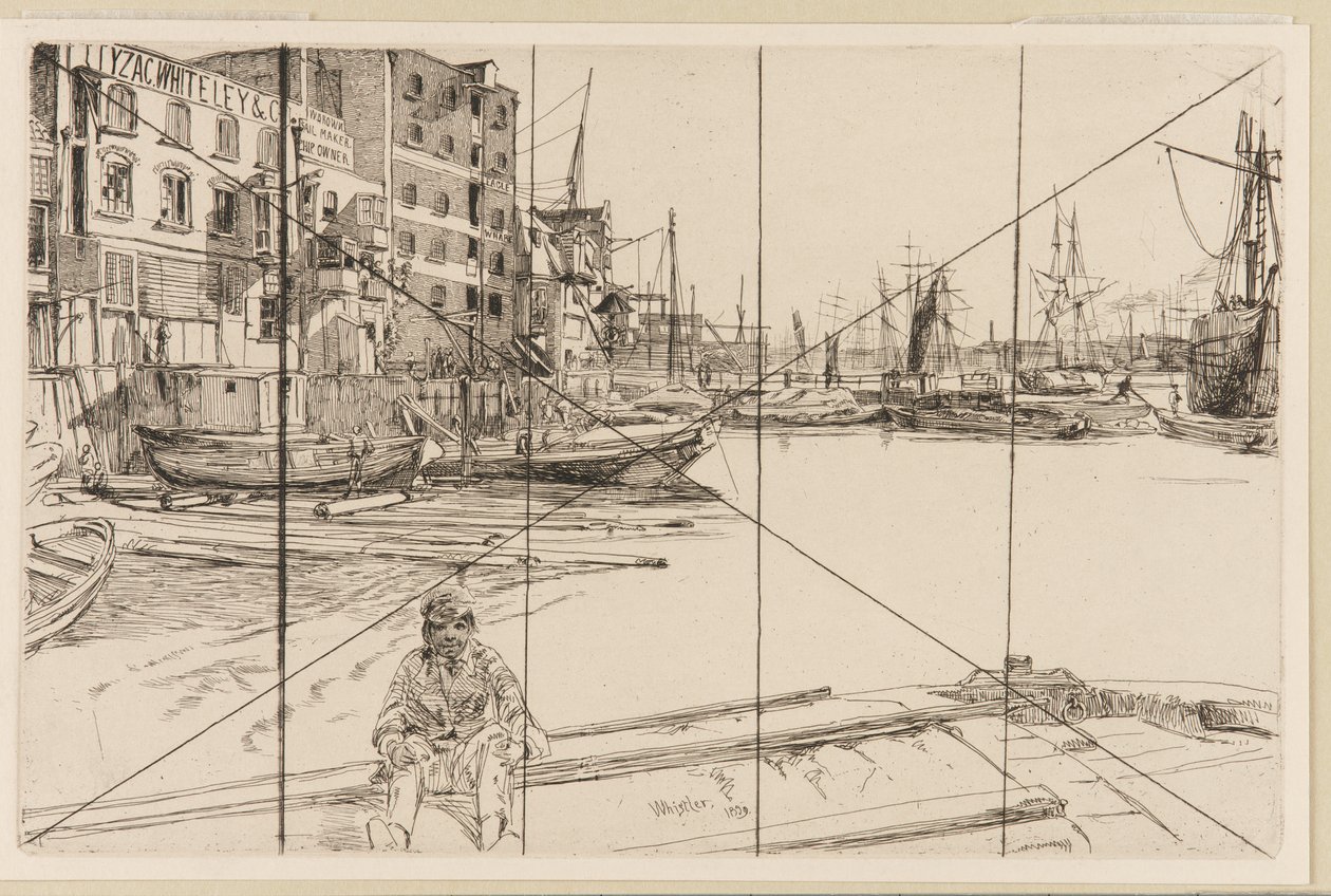Eagle Wharf Tyzac Whiteley und Co. von James Abbott McNeill Whistler