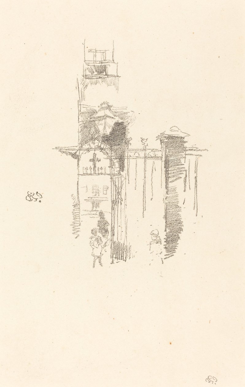 Eingangstor, 1887 von James Abbott McNeill Whistler