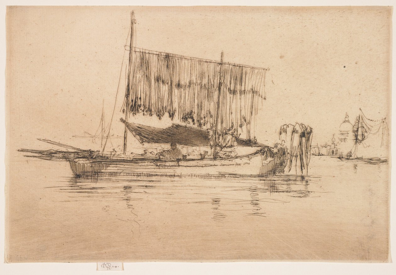 Fischerboot aus The Second Venice Set von James Abbott McNeill Whistler