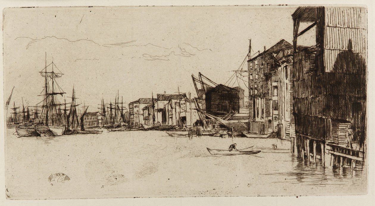 Freihandelskai, 1877 von James Abbott McNeill Whistler