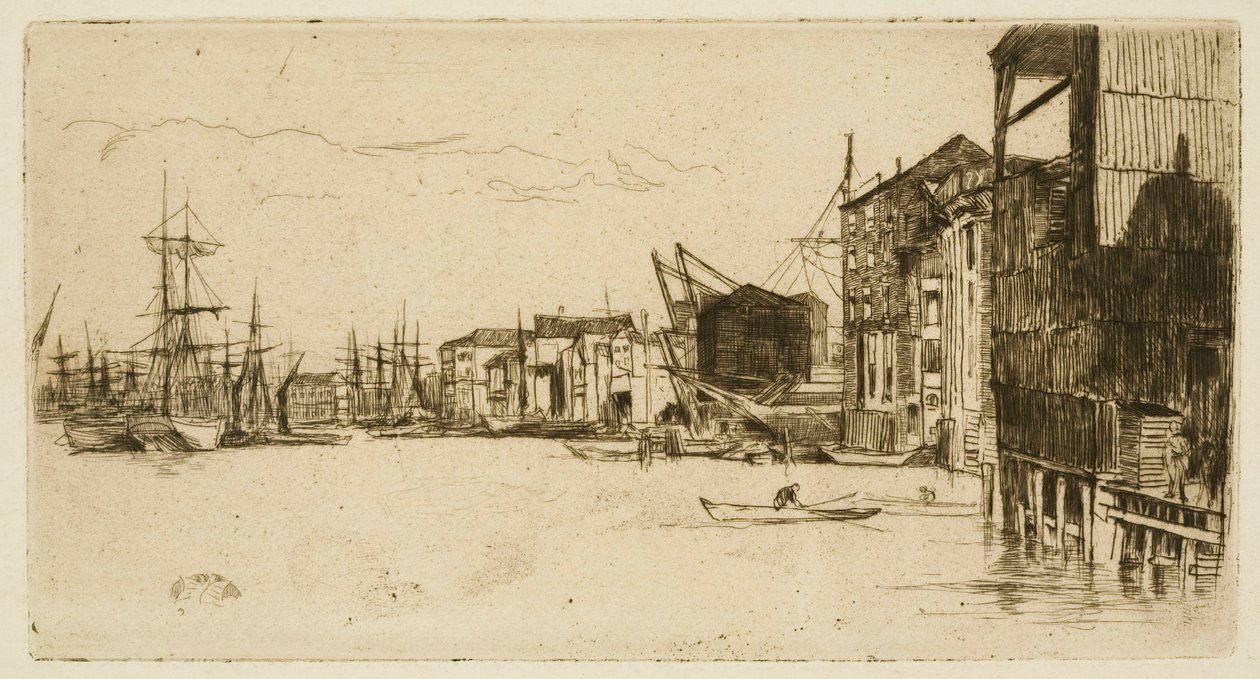 Free Trade Wharf in London von James Abbott McNeill Whistler