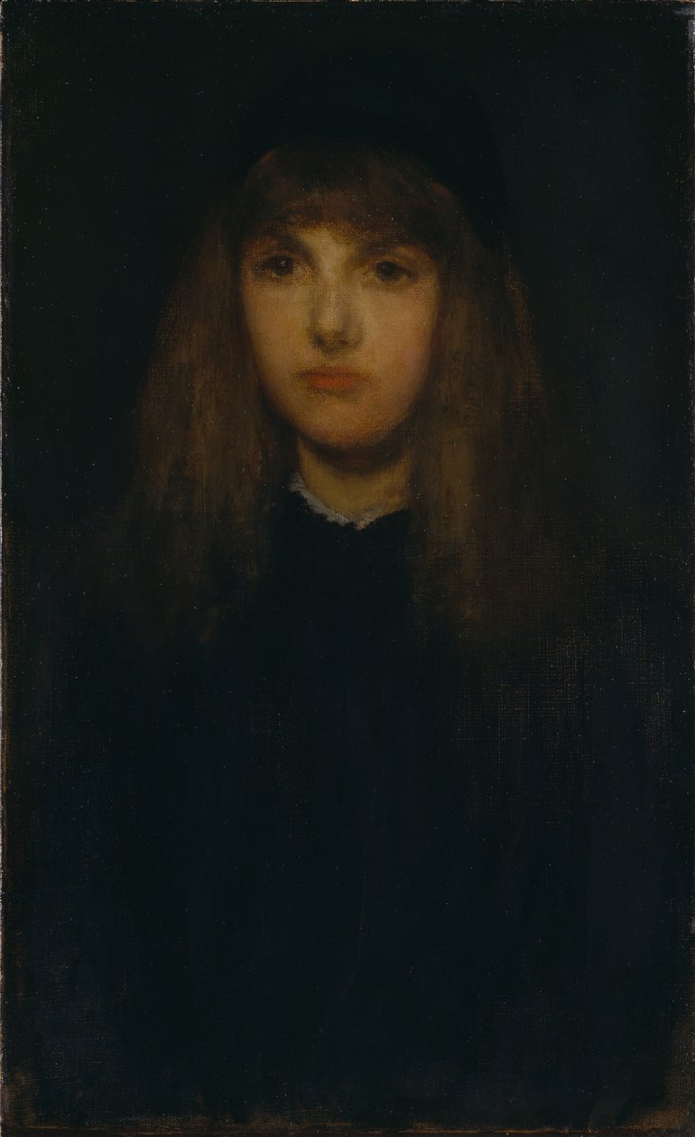 Mädchen in Schwarz (Schmollender Tom) von James Abbott McNeill Whistler