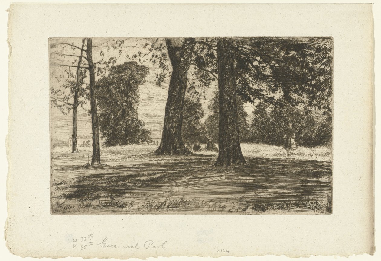 Greenwich Park von James Abbott McNeill Whistler