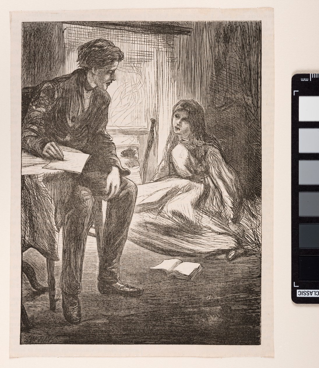 Kenneth und Lena Graeme, in "Die Probepredigt", 1862 von James Abbott McNeill Whistler