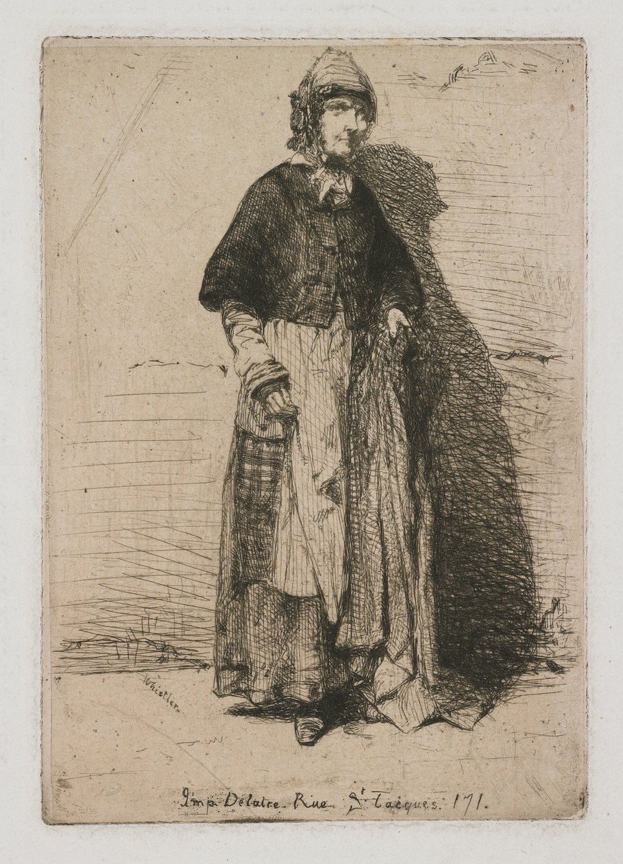 La Mère Gérard aus Zwölf Radierungen aus der Natur von James Abbott McNeill Whistler