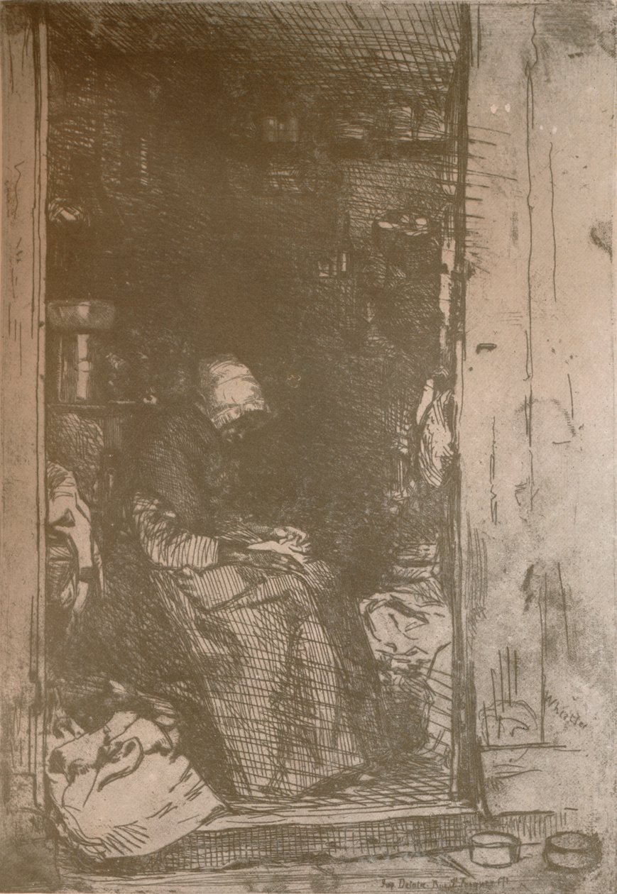 La Vieille Aux Loques, um 1858 von James Abbott McNeill Whistler
