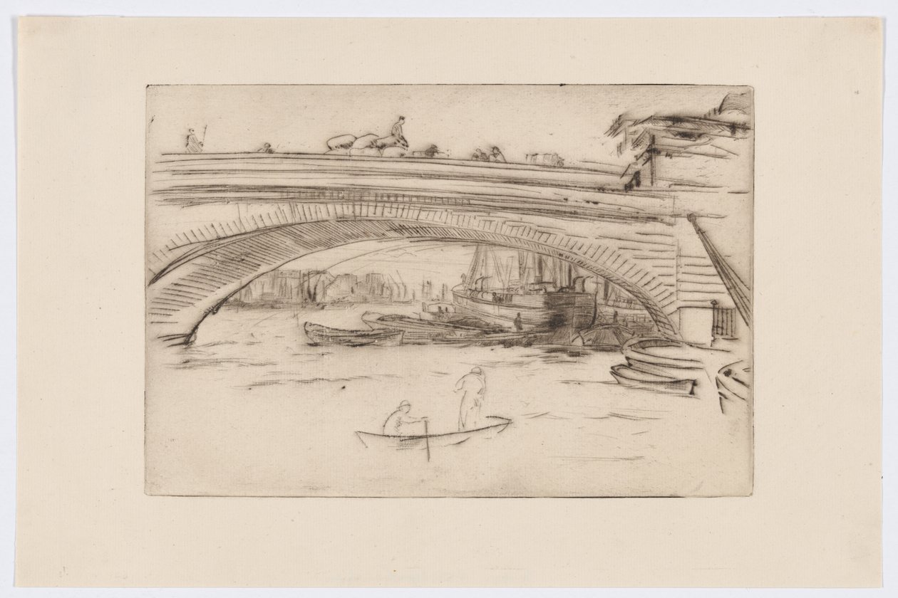 London Bridge, um 1875 von James Abbott McNeill Whistler