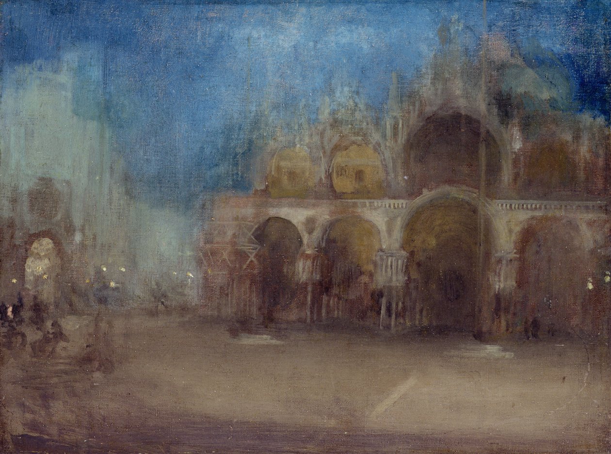 Nocturne, Blau und Gold, St. Markus, Venedig von James Abbott McNeill Whistler