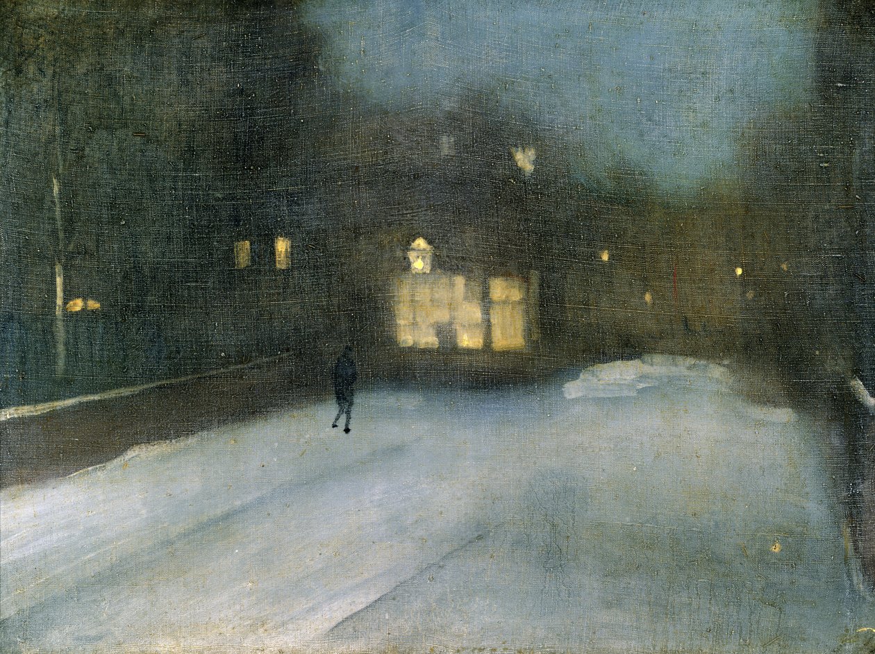 Nocturne in Grau und Gold: Chelsea Schnee von James Abbott McNeill Whistler