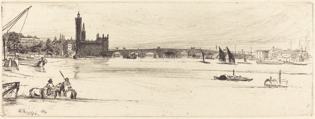 Alte Westminster-Brücke von James Abbott McNeill Whistler