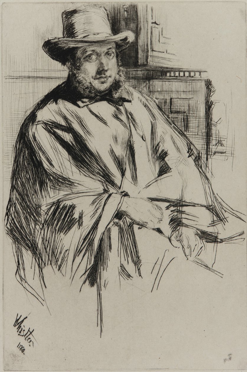 Porträt eines Mannes, 1860 von James Abbott McNeill Whistler