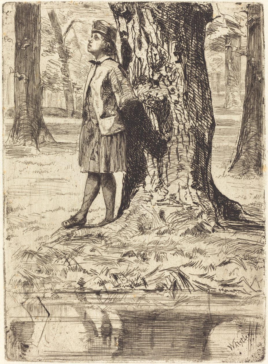 Seymour steht unter einem Baum, 1859 von James Abbott McNeill Whistler