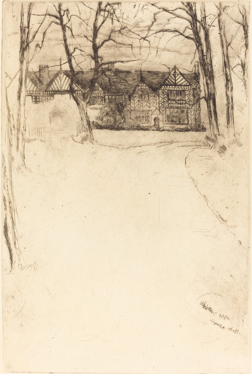 Speke Hall, Nr.1, 1870 von James Abbott McNeill Whistler