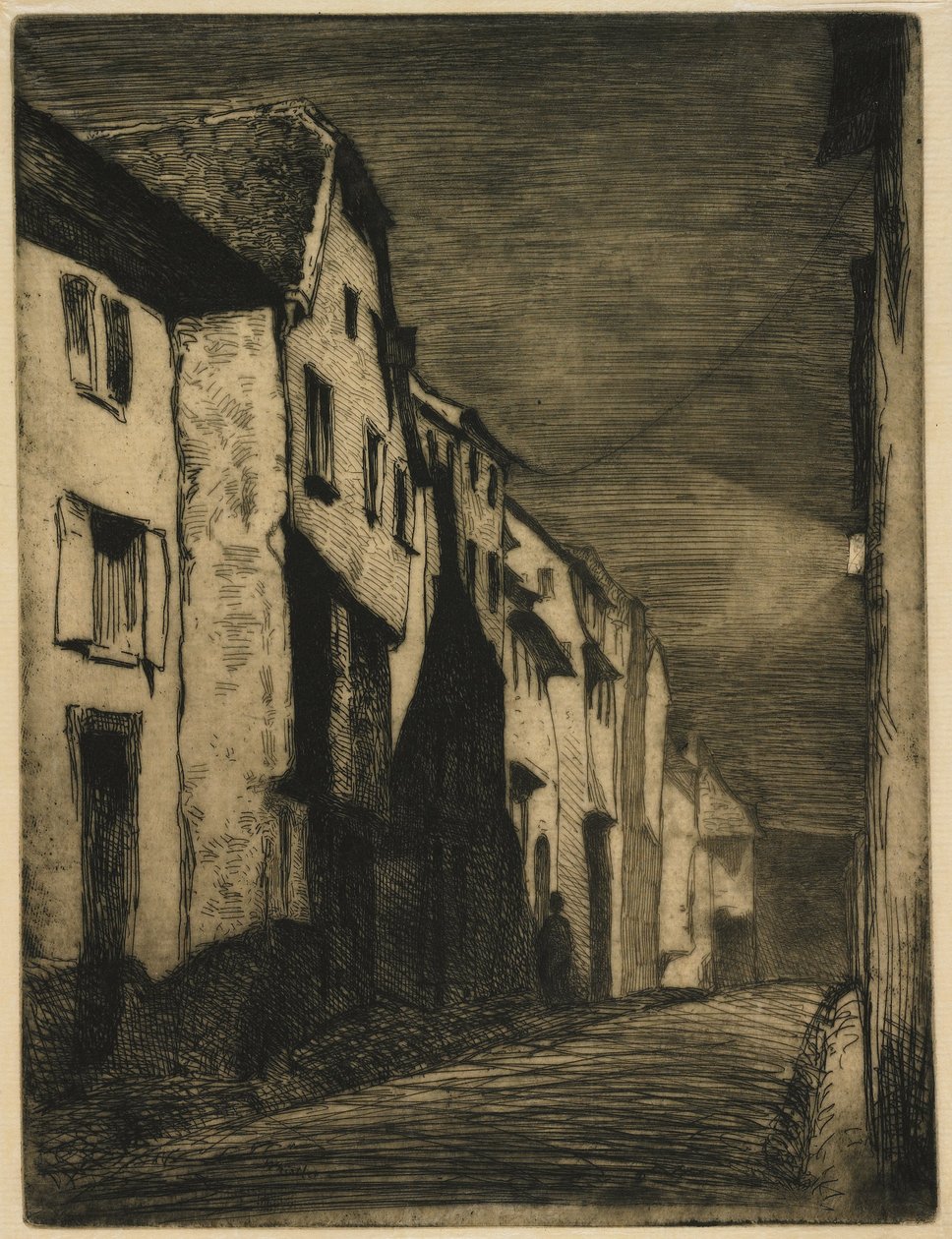 Straße in Saverne von James Abbott McNeill Whistler