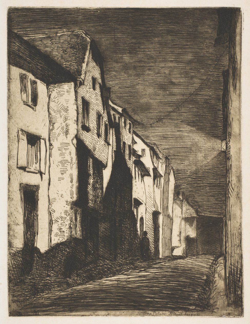 Straße in Saverne, 1858 von James Abbott McNeill Whistler