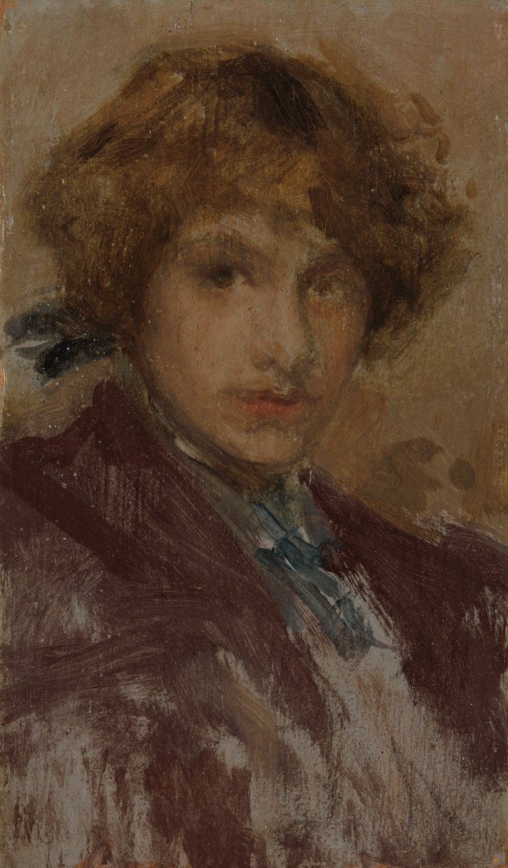 Studie eines Mädchens Kopf und Schultern, 1896-97 von James Abbott McNeill Whistler