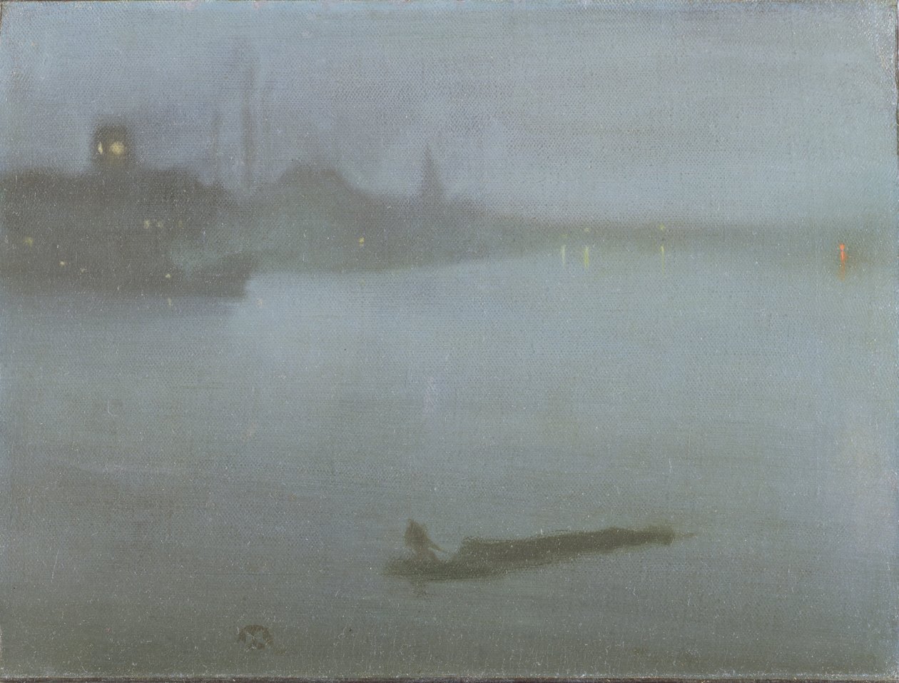 Thames - Nocturne in Blau und Silber, ca. 1872/8 von James Abbott McNeill Whistler