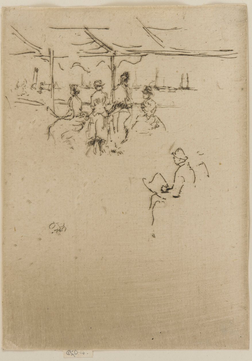 Die Anlegestelle, Kühe, 1887 von James Abbott McNeill Whistler