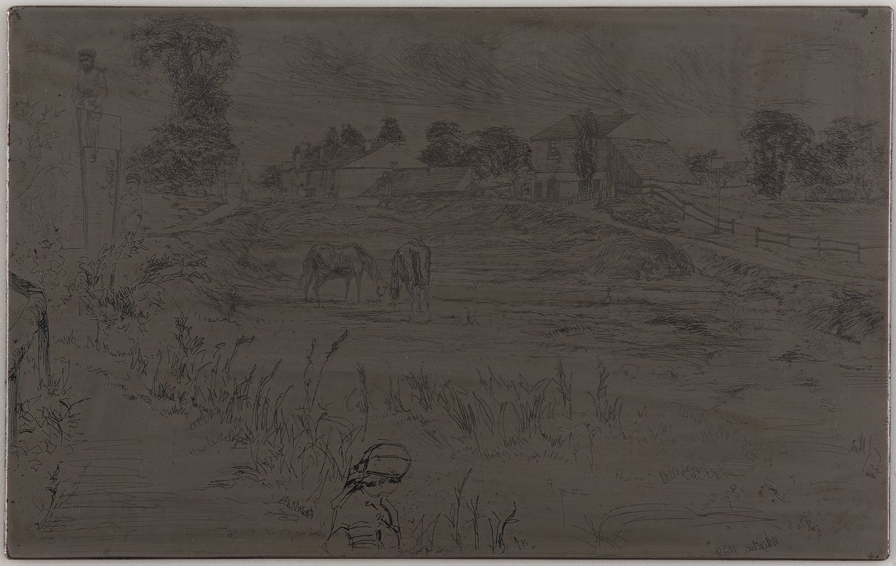 Die Landschaft mit dem Pferd von James Abbott McNeill Whistler