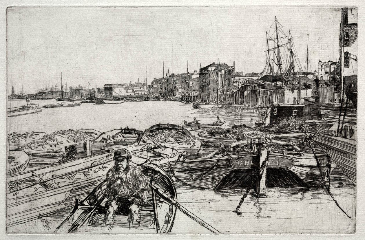 Der Teich, 1859 von James Abbott McNeill Whistler