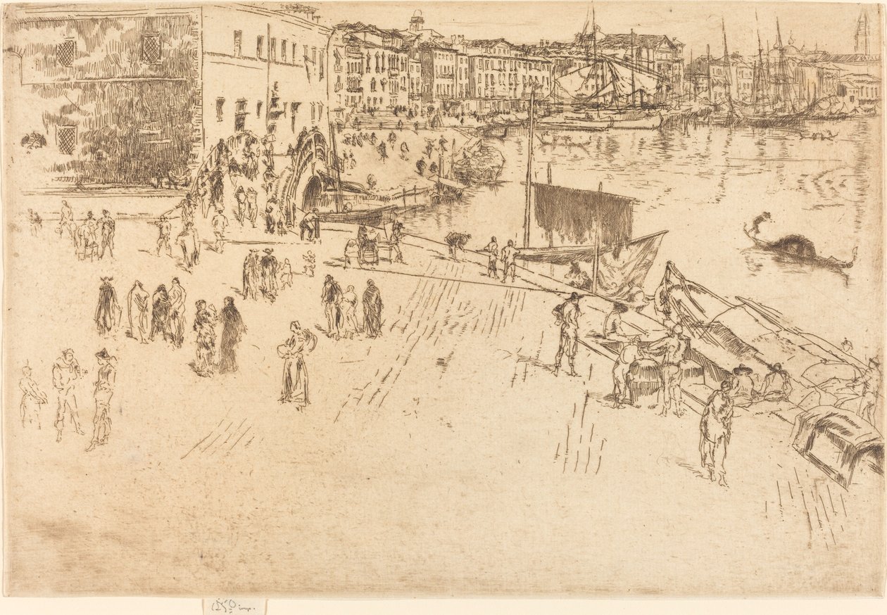 Die Riva, Nr. I, 1879-1880 von James Abbott McNeill Whistler