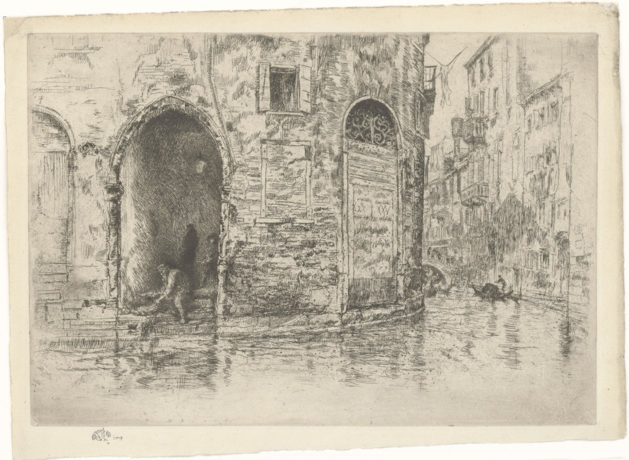 Die zwei Türöffnungen. Erste Venedig-Folge Blatt 2 (von 12) von James Abbott McNeill Whistler