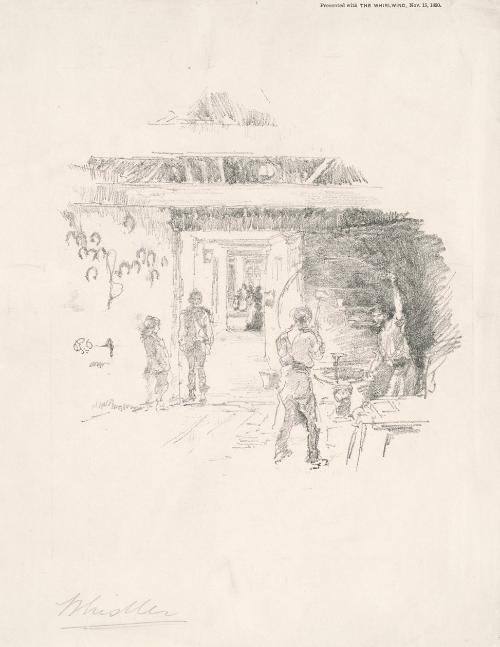 Der Reifenschmied, 1890 von James Abbott McNeill Whistler