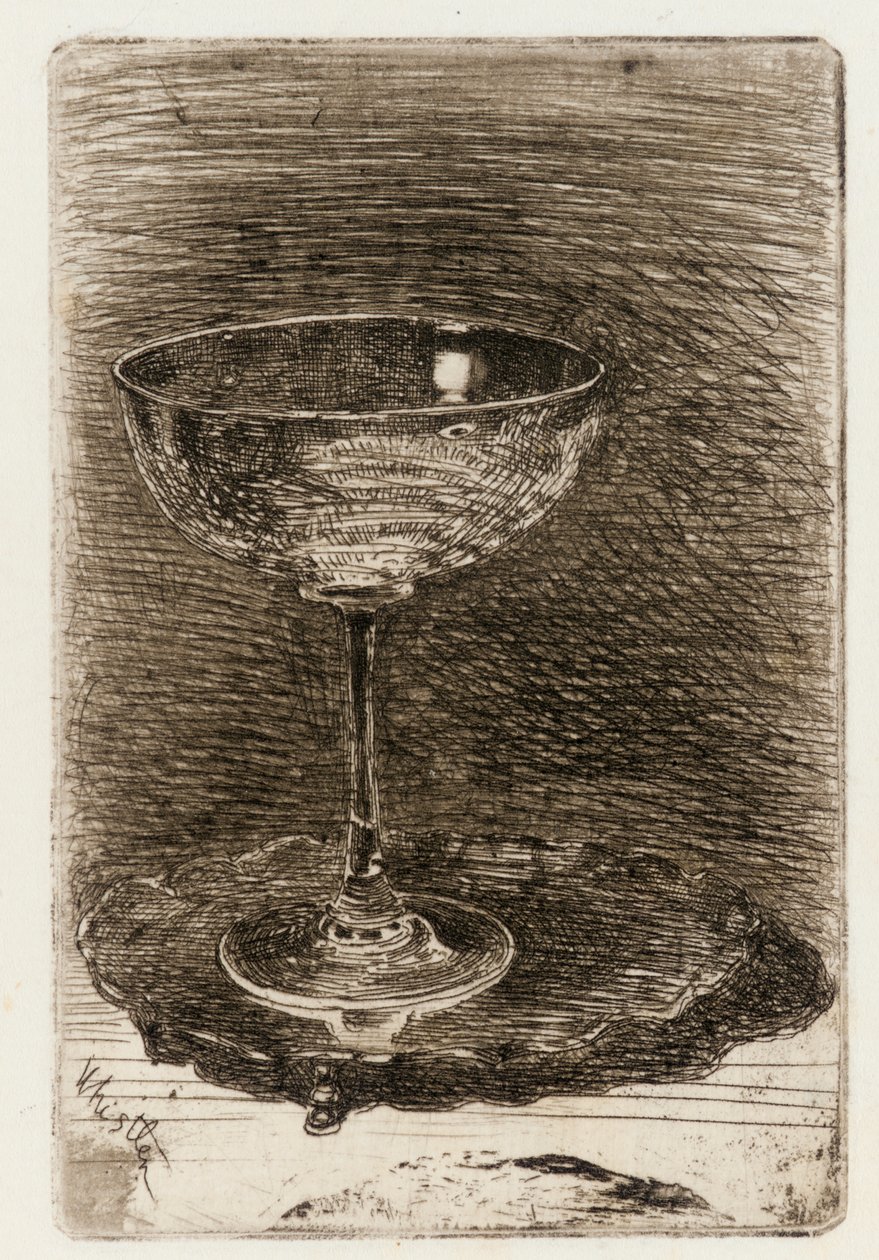Das Weinglas, 1858 von James Abbott McNeill Whistler