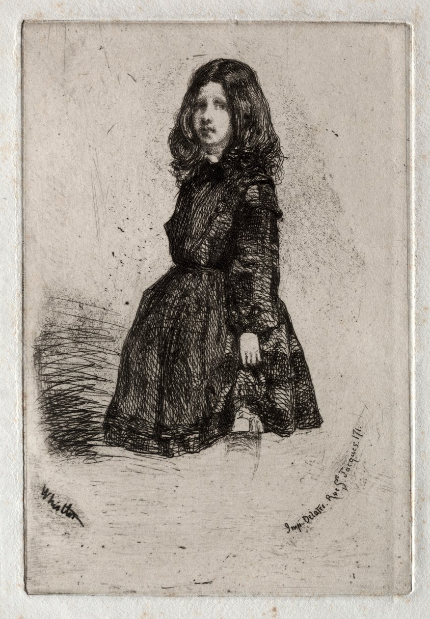 Zwölf Radierungen aus der Natur: Annie, 1858 von James Abbott McNeill Whistler