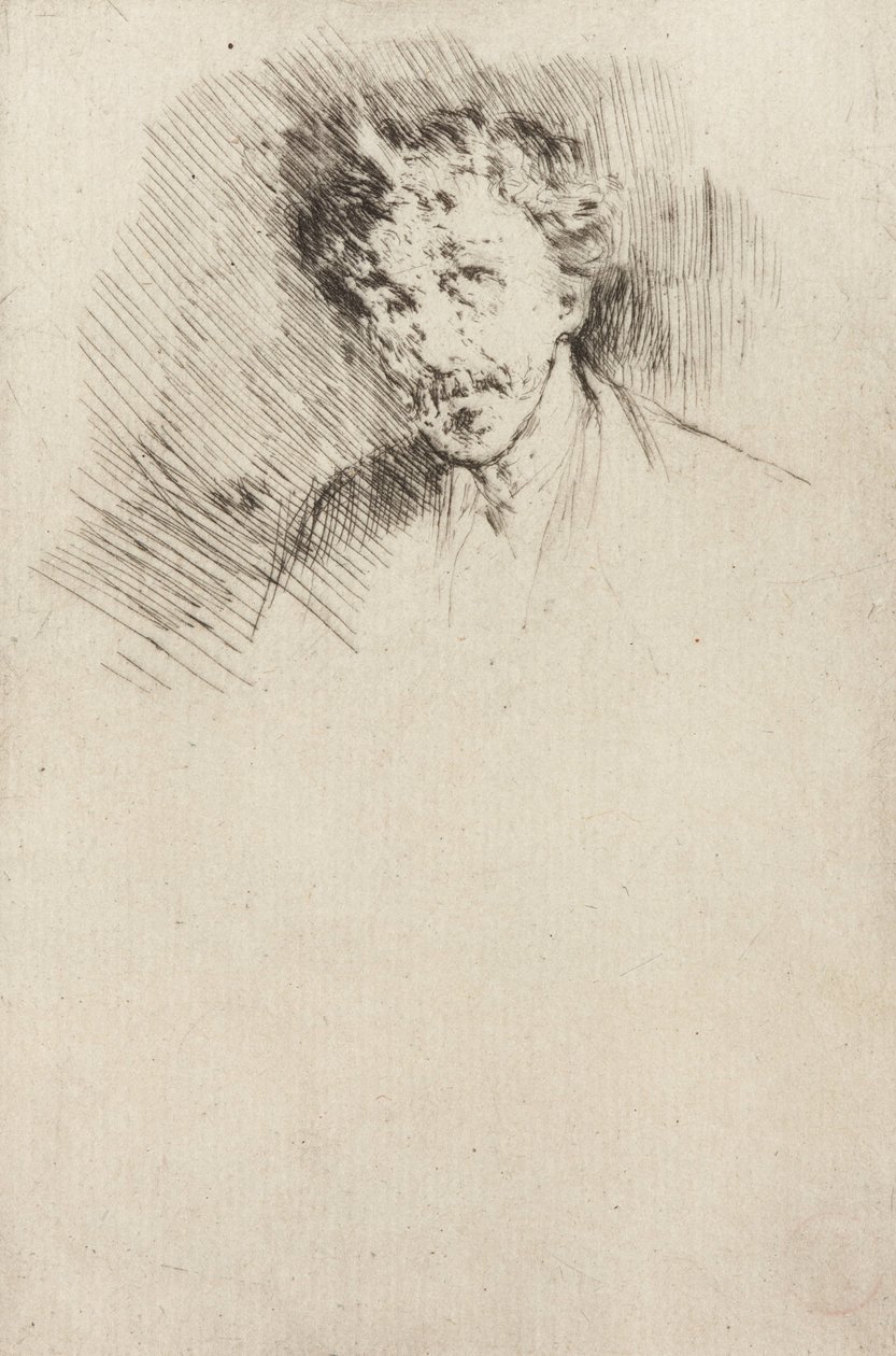 Whistler mit der weißen Locke, 1879 von James Abbott McNeill Whistler