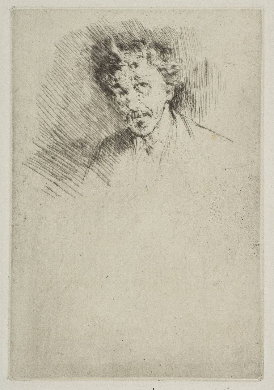Whistler mit der weißen Locke, 1879 von James Abbott McNeill Whistler