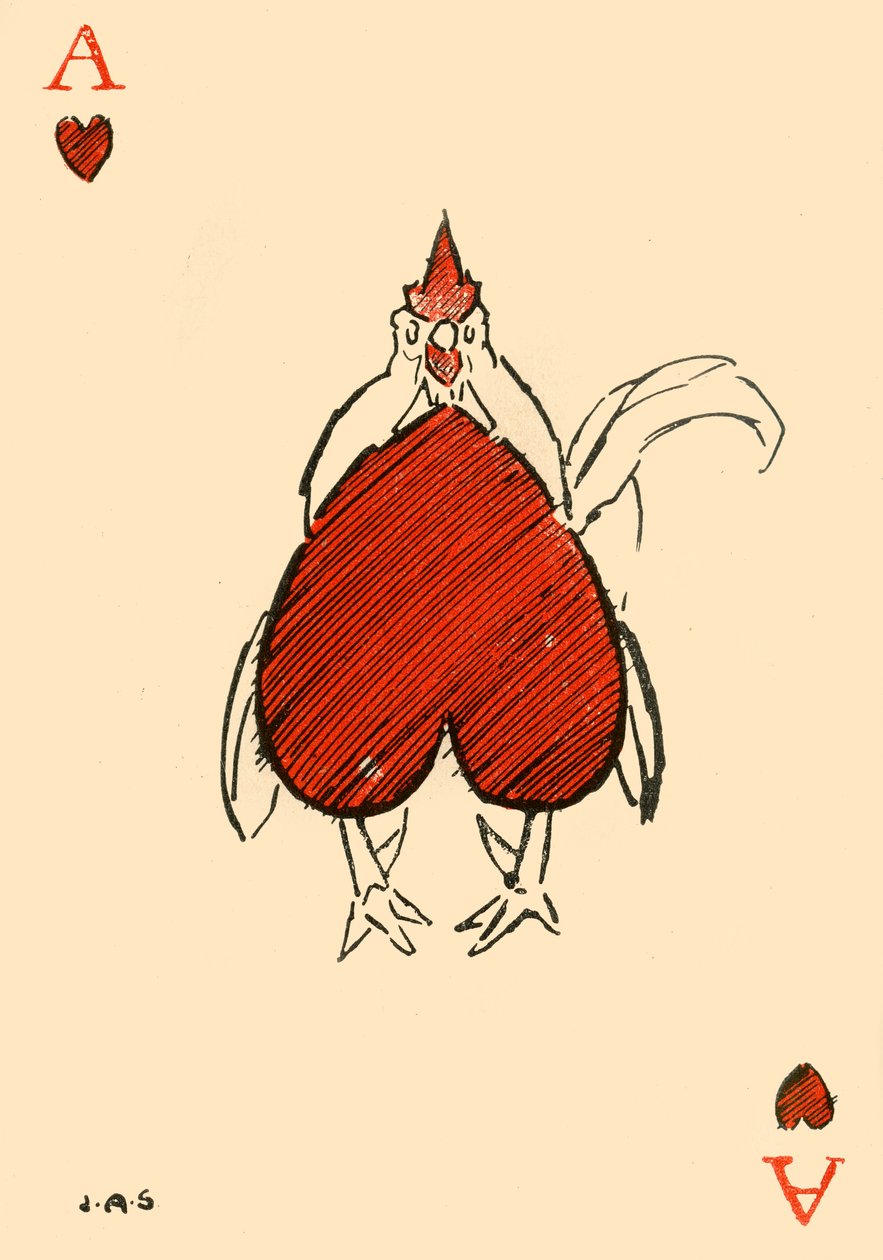 Der korpulente Chanticleer, aus dem Herz-Ass, 1910 von James Affieck Shepherd
